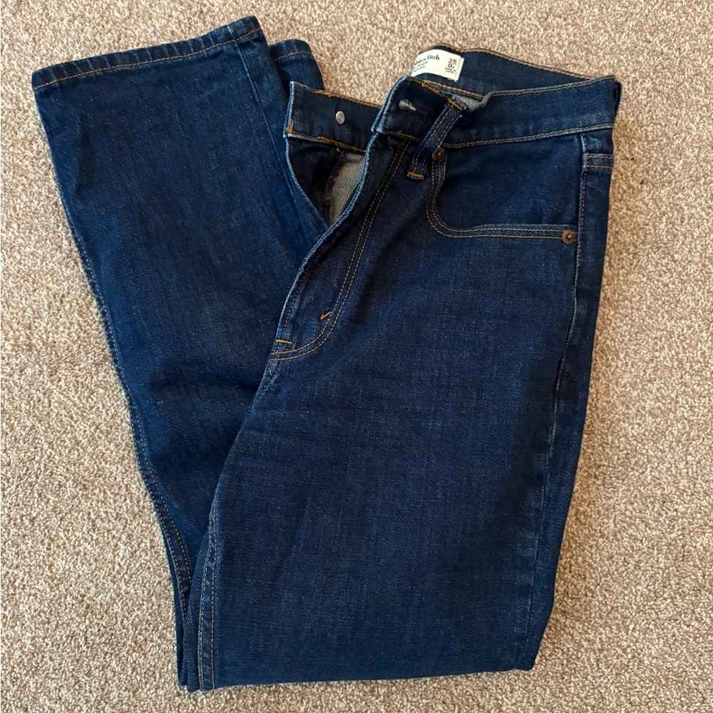 Abercrombie the ankle straight ultra high rise 25 short